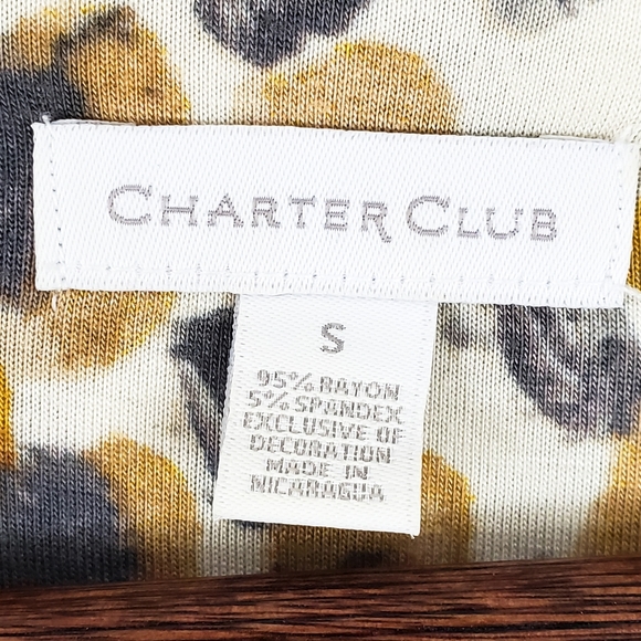 Charter Club Long Sleeve Tee Shirt Top Size Small - Picture 9 of 9